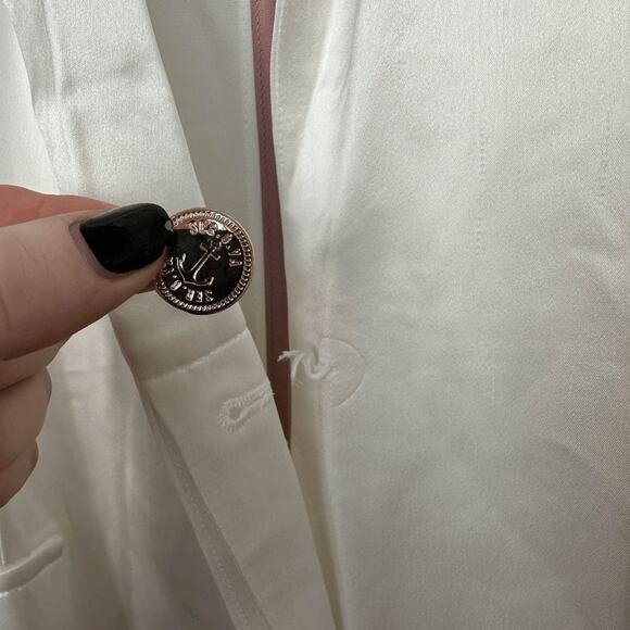 NWT Ser.O.Ya Womens Ronin Jacket White Long Sleeve Oversized Blazer Size Large - Picture 7 of 9